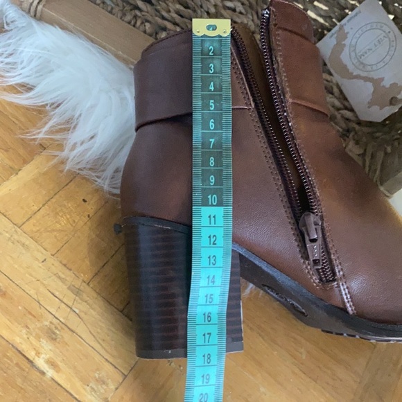 Brown boots ankle boots leather for women - Picture 10 of 11